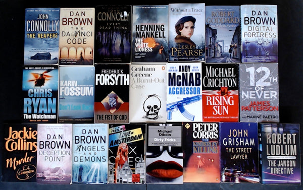 Secondhand Mass Market Crime Fiction & Thriller Bargain Book Box DSH1011