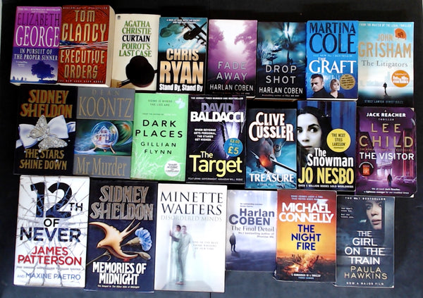 Secondhand  Crime Fiction & Thriller Bargain Book Box DSH1026