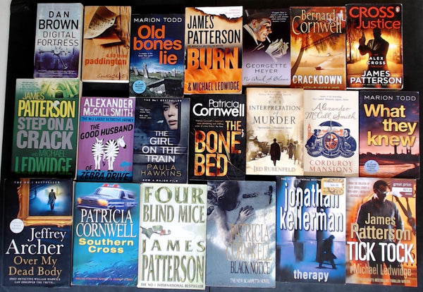 Secondhand  Crime Fiction & Thriller Bargain Book Box DSH1029