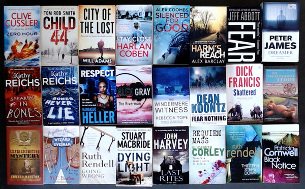 Secondhand  Crime Fiction & Thriller Bargain Book Box DSH1055