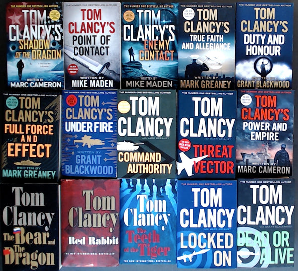 Secondhand Tom Clancy Techno-Thriller Bargain Book Box DSH1057