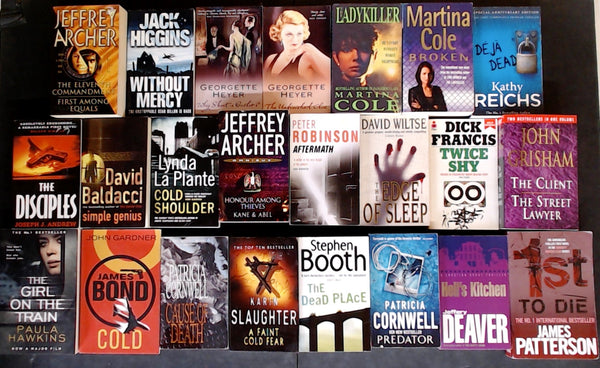 Secondhand  Crime Fiction & Thriller Bargain Book Box DSH1111