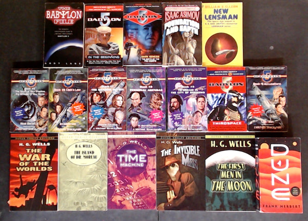 Secondhand Science Fiction Classics and Babylon 5 Bargain Book Box DSH1113