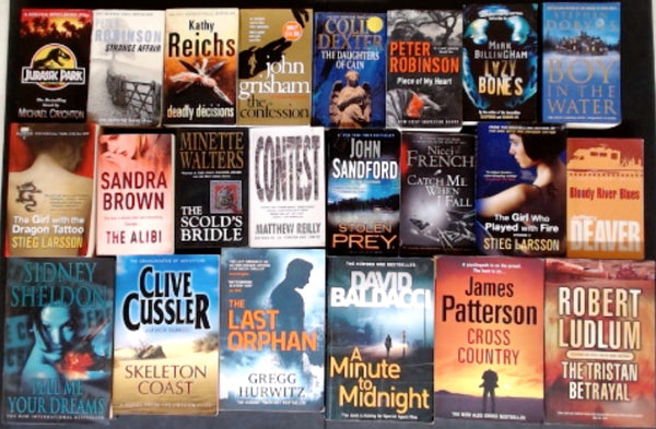 Secondhand  Crime Fiction & Thriller Bargain Book Box DSH1134