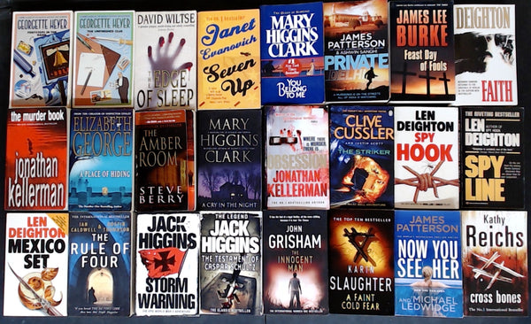 Secondhand  Mass Market Crime Fiction & Thriller Bargain Book Box DSH1142
