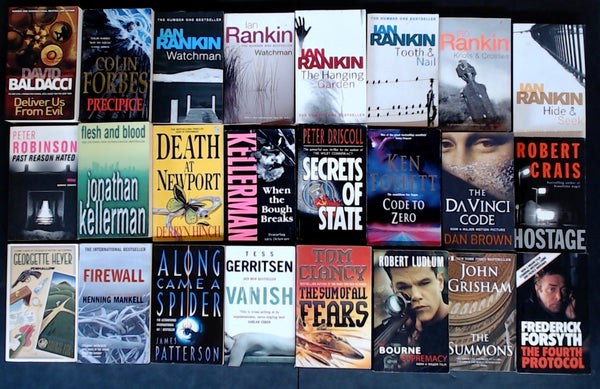 Secondhand  Mass Market Crime Fiction & Thriller Bargain Book Box DSH1143