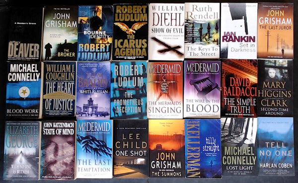 Secondhand Mass Market Crime Fiction & Thriller Bargain Book Box DSH1147