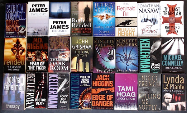 Secondhand Mass Market Crime Fiction & Thriller Bargain Book Box DSH1151