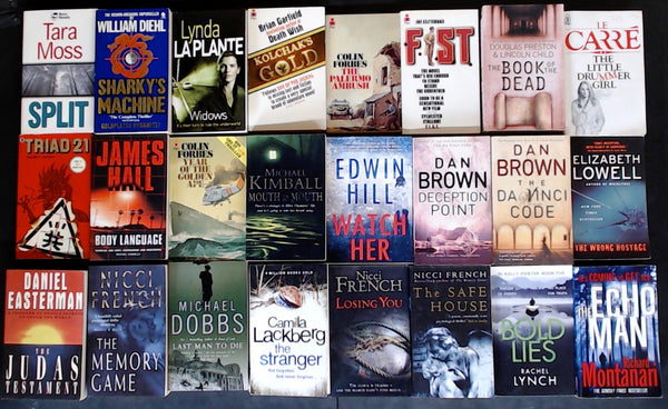 Secondhand Mass Market Crime Fiction & Thriller Bargain Book Box DSH1157