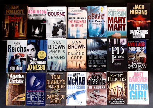 Secondhand  Crime Fiction & Thriller Bargain Book Box DSH1173