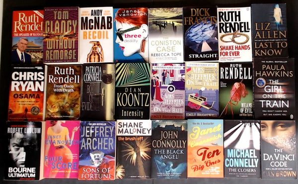 Secondhand Mass Market Crime Fiction & Thriller Bargain Book Box DSH1174