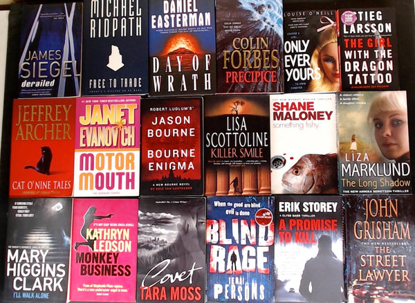 Secondhand  Crime Fiction & Thriller Bargain Book Box DSH1292