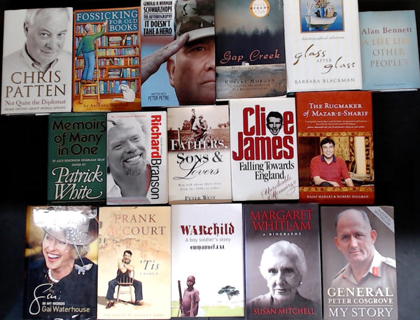 Secondhand Biography & Memoir Bargain Book Box DSH1298