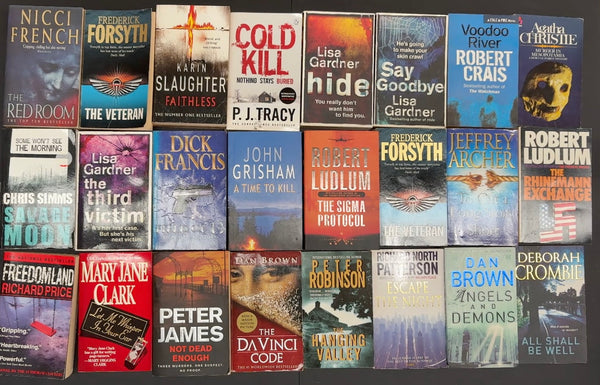 Secondhand Crime Fiction & Thriller Bargain Book Box SP2048