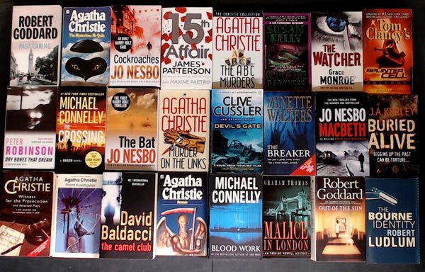 Secondhand Mass Market Crime Fiction & Thriller Bargain Book Box SP2209