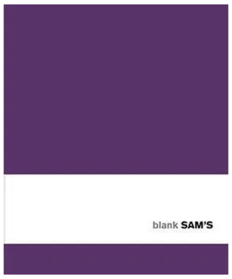 Sams 15x18 Squared Purple Notebook