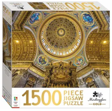 St Peter's Basilica Gold 1500 Piece Jigsaw Puzzle