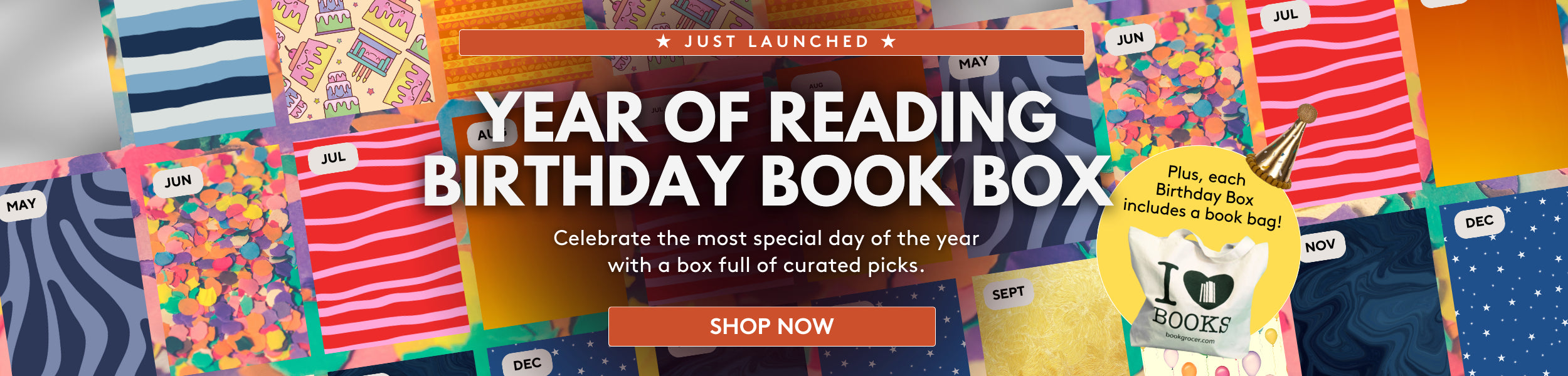 Celebrate the most special day of the year with the Year of Reading Birthday Book Box.