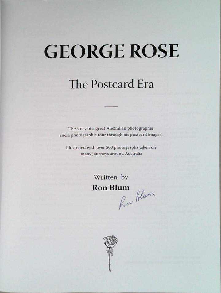 George Rose: The Postcard Era (SIGNED)