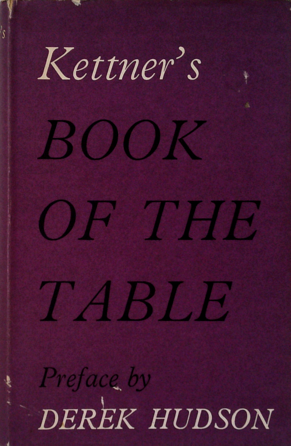 KETTNER'S BOOK OF THE TABLE