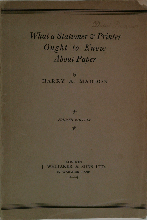 What A Stationer & Printer Ought To Know About Paper