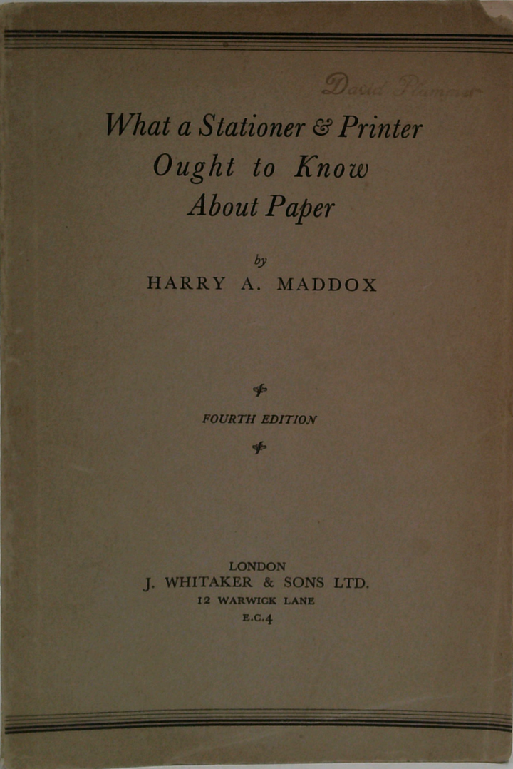 What A Stationer & Printer Ought To Know About Paper