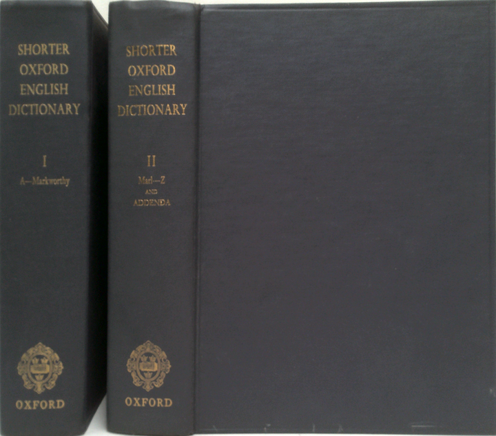 Shorter Oxford English Dictionary (Two-Volume Set)
