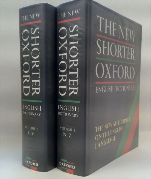 The New Shorter Oxford English Dictionary (Two-Volume Set) – Book