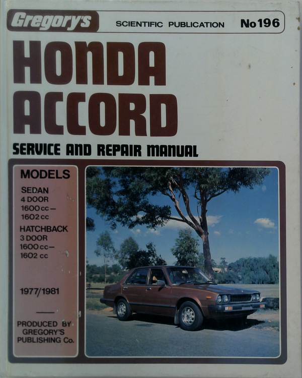 Honda Accord: Service And Repair Manual
