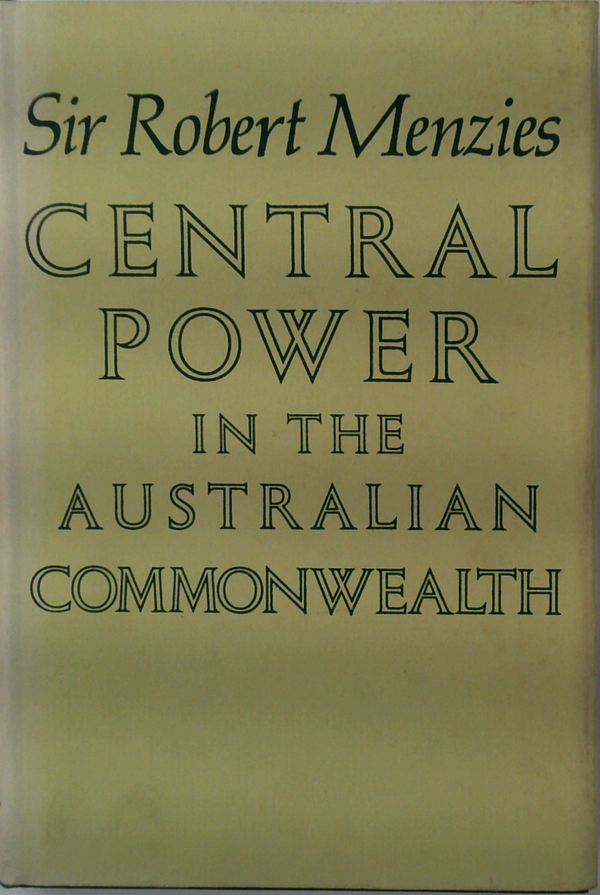 Central Power In The Australian Commonwealth