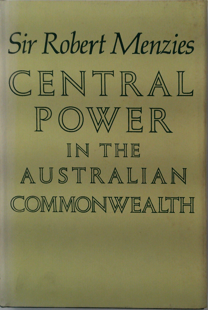 Central Power In The Australian Commonwealth