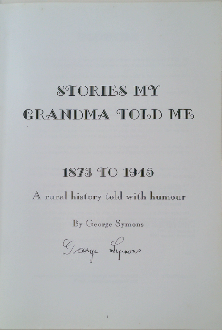 Stories My Grandma Told Me (SIGNED)