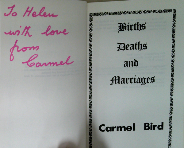 Births, Deaths And Marriages (SIGNED)