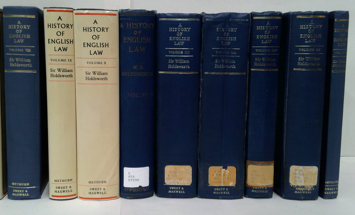 A History Of English Law (16-Volume Set)