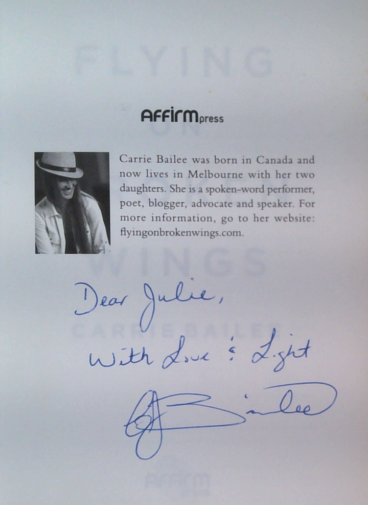Flying On Broken Wings (SIGNED)