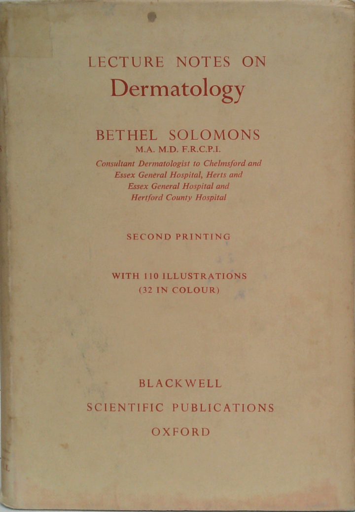 Lecture Notes On Dermatology