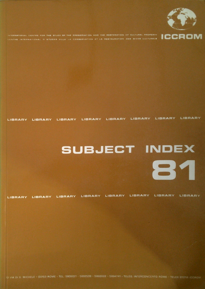 Subject Index