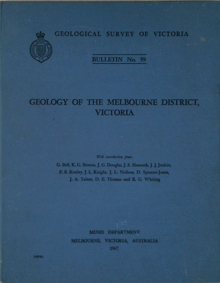 Geology Of The Melbourne District, Victoria; Bulletin No. 19
