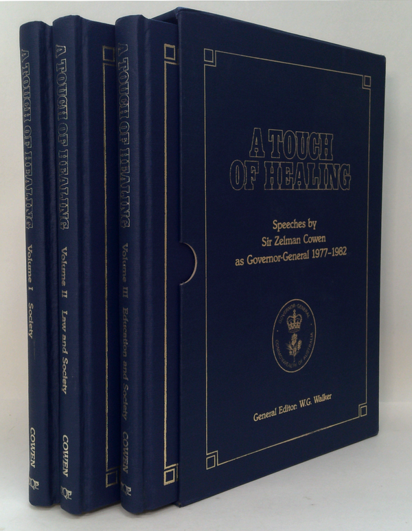 A Touch of Healing Speeches By Sir Zelman Cowen 1977-1982 (Three-Volume Set)