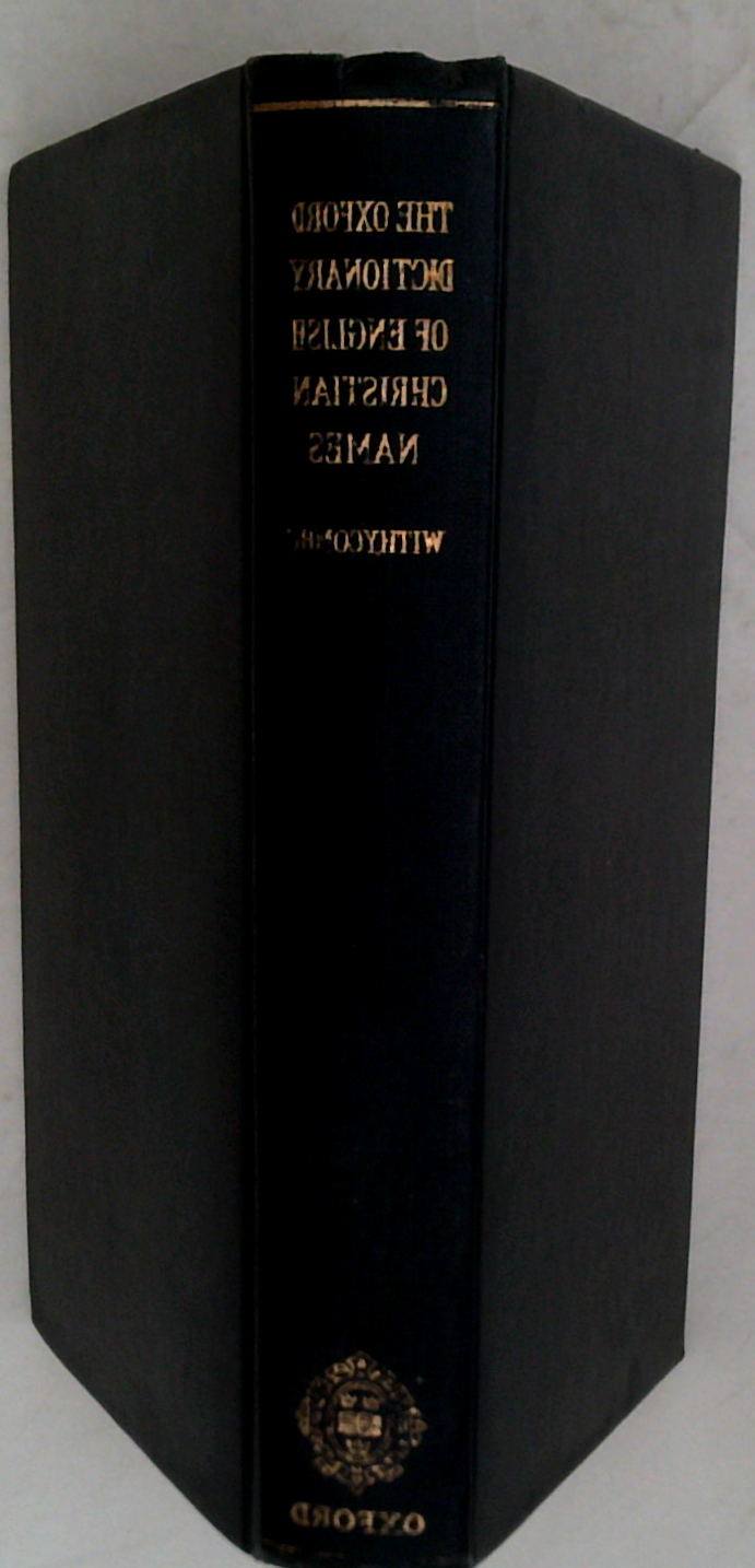The Oxford Dictionary Of English Christian Names