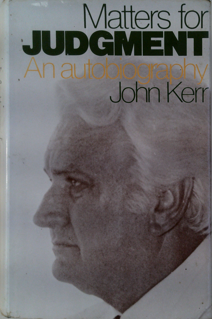 Matters For Judgment: An Autobiography