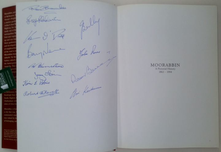 Moorabbin: A Pictorial History 1862 - 1994 (SIGNED)