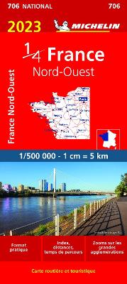 Northwestern France 2023- Michelin National Map 706