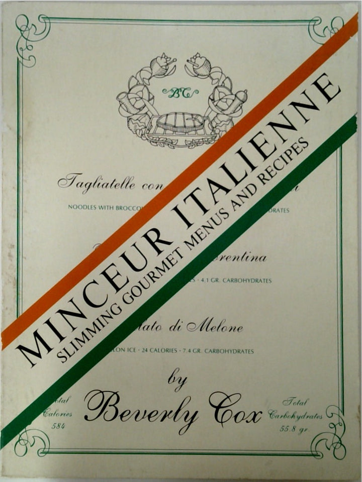 Minceur Italienne Slimming Gourmet Menus and Recipes