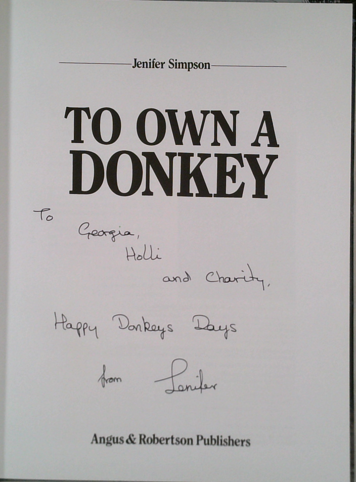 To Own A Donkey (SIGNED)