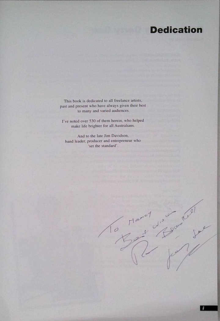 You, Me And Gerry Gee: 60 Years Of Australian Showbiz (SIGNED)