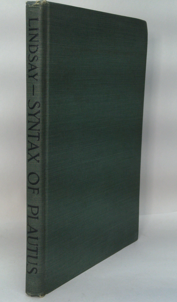 Syntax Of Plautus.