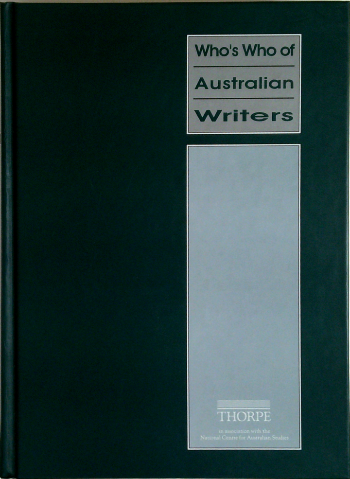 Who's Who Of Australian Writers