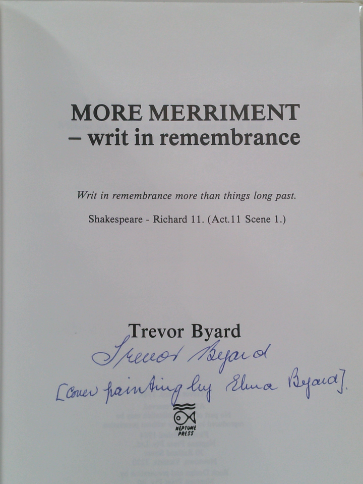 More Merriment - Writ In Remembrance (SIGNED)