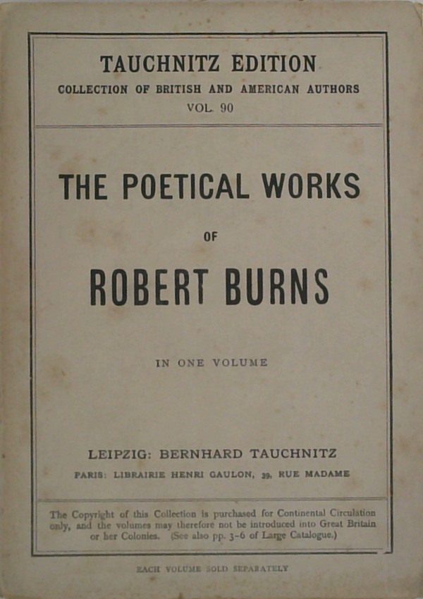 The Poetical Works Of Robert Burns